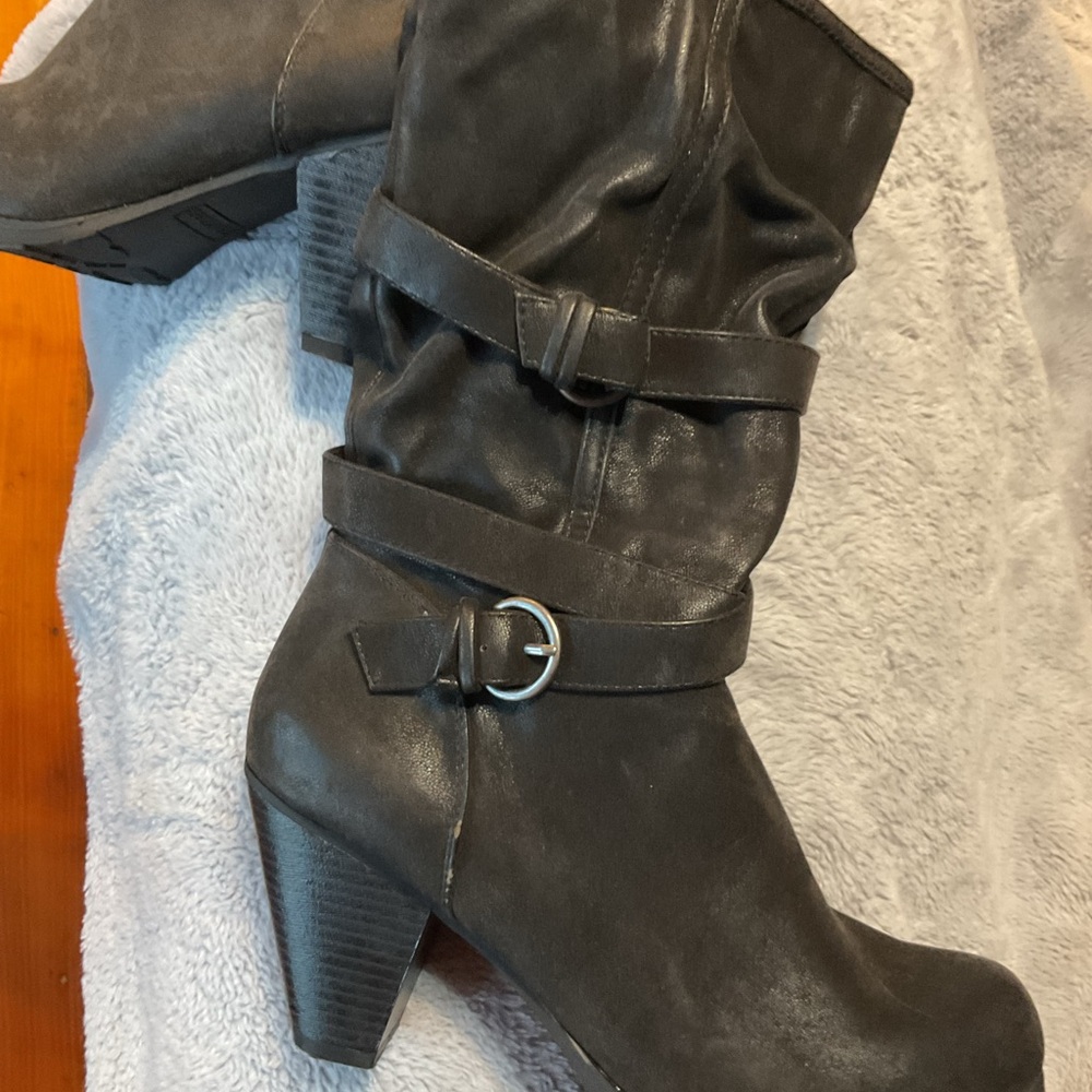 Women's Black Heeled Boots